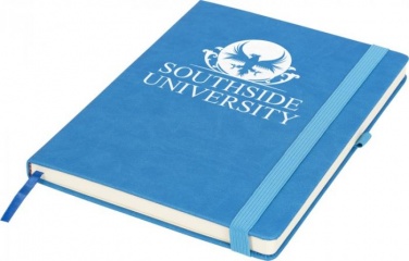 Logo trade business gift photo of: Rivista notebook large, blue