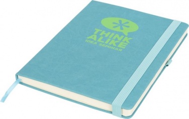 Logo trade advertising products picture of: Rivista notebook large, aqua blue