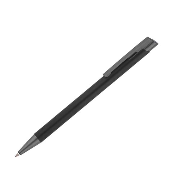 Logotrade promotional item picture of: Soft touch ballpen Optima, black