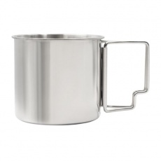 Steel mug, 350 ml, silver