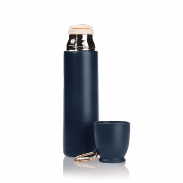 Logotrade promotional product image of: Thermos 500 ml Air Gifts with carabiner, navy blue