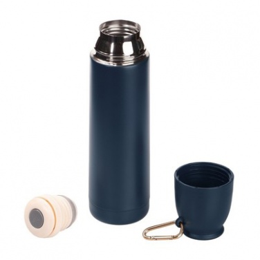 Logo trade advertising products picture of: Thermos 500 ml Air Gifts with carabiner, navy blue