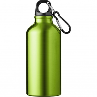 Logo trade corporate gifts picture of: Oregon 400 ml aluminium water bottle with carabiner