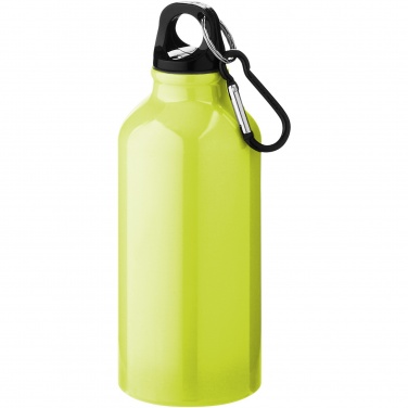 Logotrade corporate gifts photo of: Oregon 400 ml aluminium water bottle with carabiner