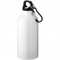 Oregon 400 ml aluminium water bottle with carabiner, White