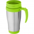 Sanibel 400 ml insulated mug, Silver / Lime green