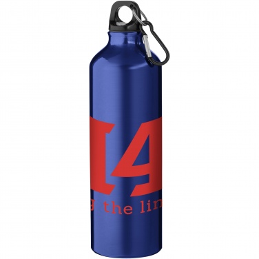 Logotrade advertising products photo of: Oregon 770 ml aluminium water bottle with carabiner