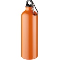 Oregon 770 ml aluminium water bottle with carabiner, Orange