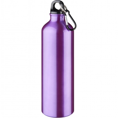 Logotrade promotional item picture of: Oregon 770 ml aluminium water bottle with carabiner