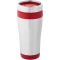 Elwood 410 ml insulated tumbler, Silver / Red