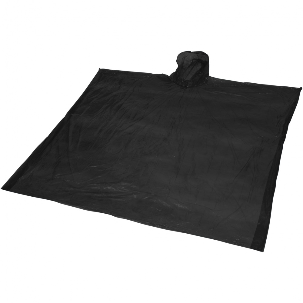 Logo trade advertising products image of: Ziva disposable rain poncho with storage pouch