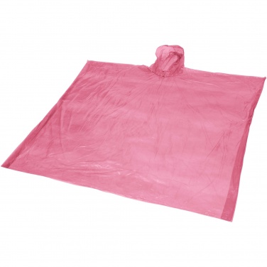 Logo trade promotional items image of: Ziva disposable rain poncho with storage pouch