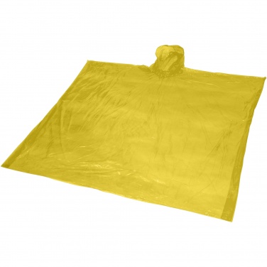 Logo trade promotional items image of: Ziva disposable rain poncho with storage pouch