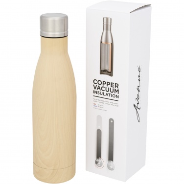 Logotrade advertising product picture of: Vasa 500 ml wood-look copper vacuum insulated bottle