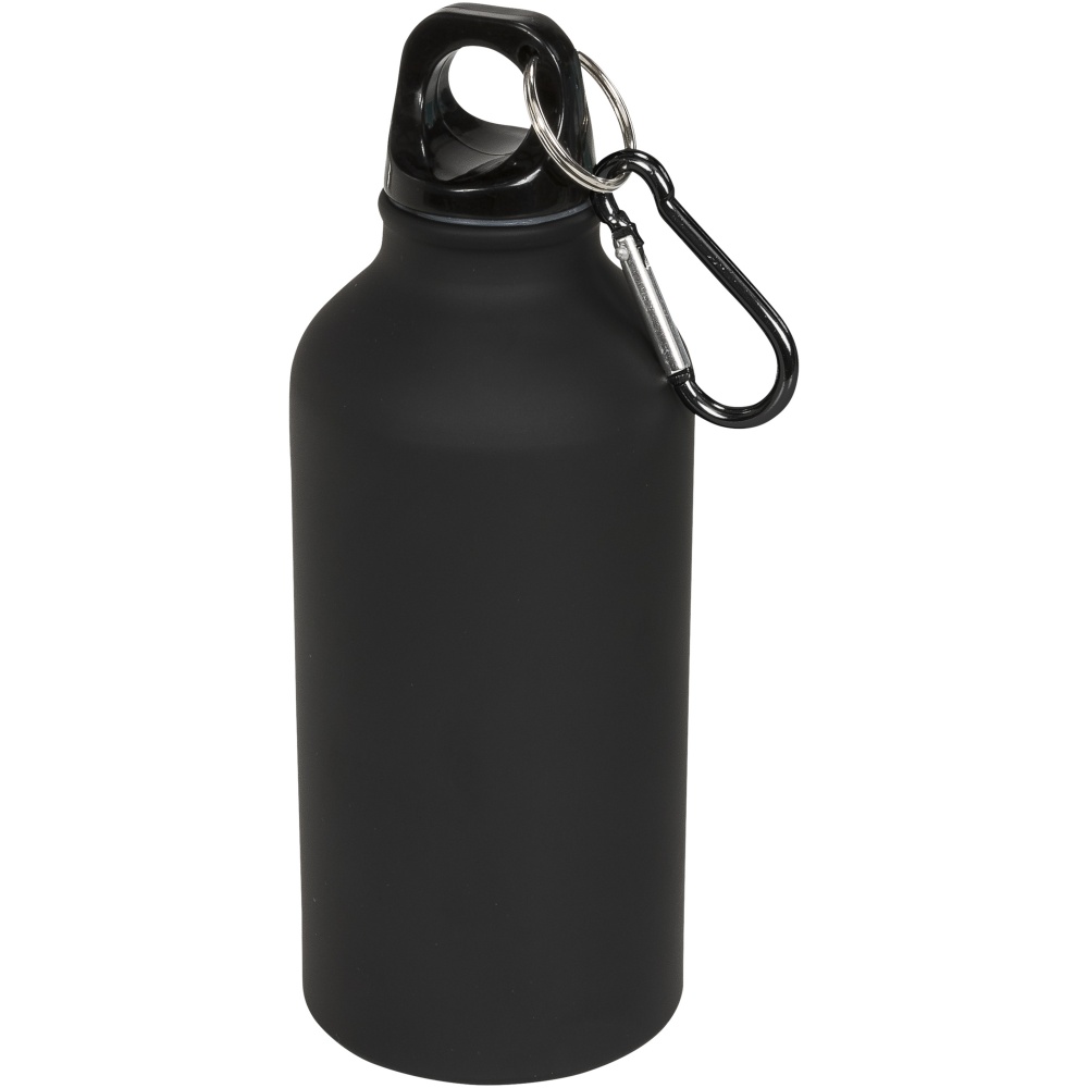 Logotrade corporate gift picture of: Oregon 400 ml matte water bottle with carabiner