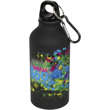 Logo trade promotional products picture of: Oregon 400 ml matte water bottle with carabiner