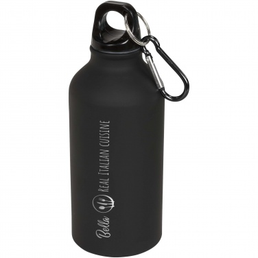 Logo trade promotional products picture of: Oregon 400 ml matte water bottle with carabiner