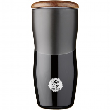 Logo trade promotional item photo of: Reno 370 ml double-walled ceramic tumbler