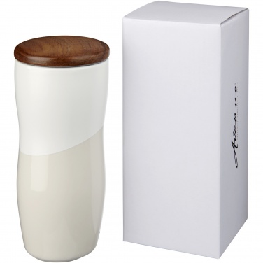 Logo trade promotional products picture of: Double-walled ceramic tumbler Reno 370 ml