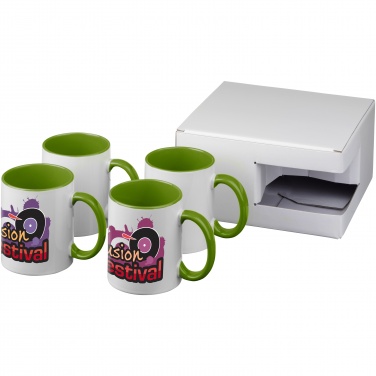 Logo trade advertising products picture of: Ceramic sublimation mug 4-pieces gift set