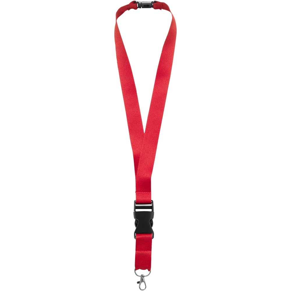 Logo trade promotional giveaways image of: Yogi lanyard detachable buckle break-away closure