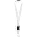 Yogi lanyard detachable buckle break-away closure, White