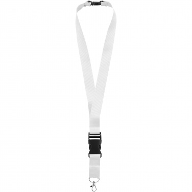 Logo trade promotional giveaways picture of: Yogi lanyard detachable buckle break-away closure