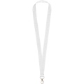 Impey lanyard with convenient hook, White