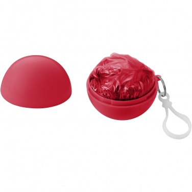 Logo trade promotional giveaways picture of: Xina rain poncho in storage ball with keychain