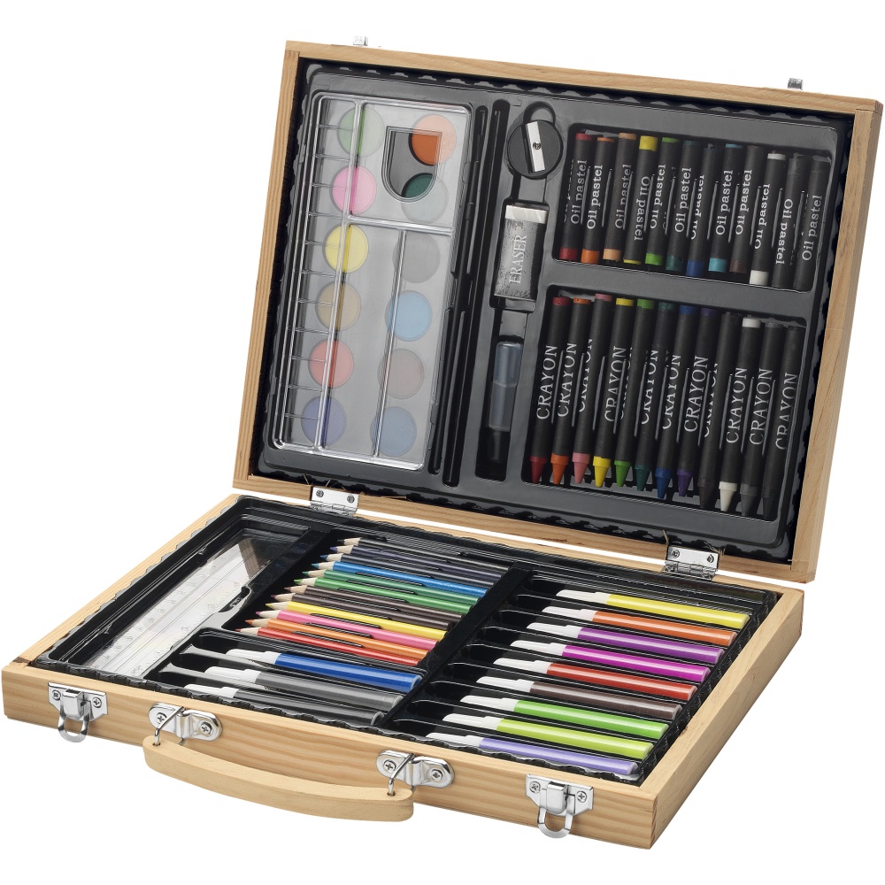 Logotrade promotional product picture of: Rainbow 67-piece colouring set