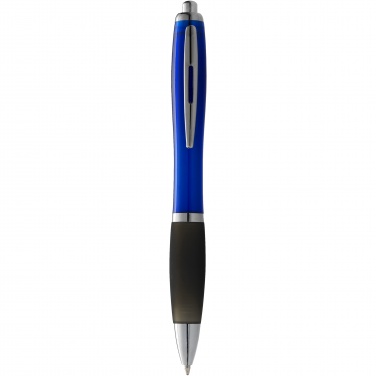 Logo trade advertising products image of: Nash ballpoint pen coloured barrel and black grip