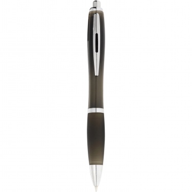 Logo trade promotional gifts image of: Nash ballpoint pen coloured barrel and black grip