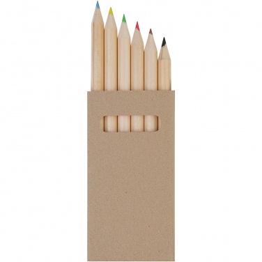 Logo trade promotional product photo of: Ayola 6-piece coloured pencil set