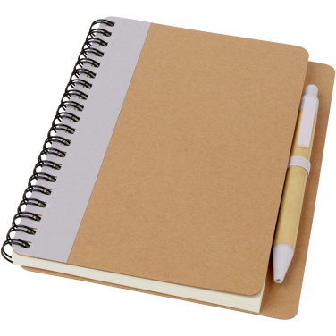 Logo trade business gifts image of: Priestly recycled notebook with pen