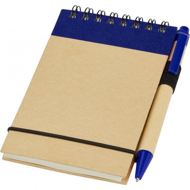 Logo trade business gifts image of: Zuse A7 recycled jotter notepad with pen