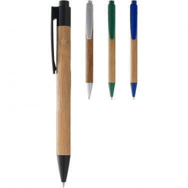 Logo trade corporate gifts image of: Borneo bamboo ballpoint pen