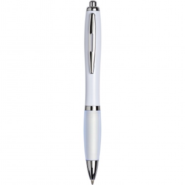 Logo trade business gift photo of: Nash ballpoint pen with coloured barrel and grip