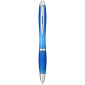 Nash ballpoint pen with coloured barrel and grip, Aqua blue