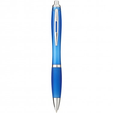 Logo trade advertising product photo of: Nash ballpoint pen with coloured barrel and grip