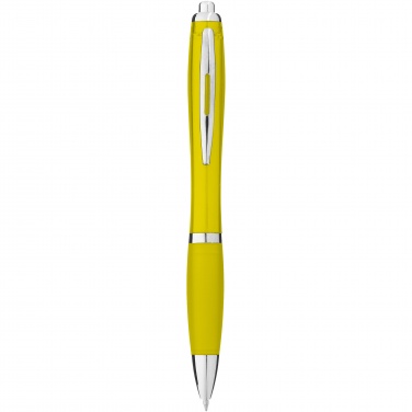 Logo trade advertising product photo of: Nash ballpoint pen with coloured barrel and grip