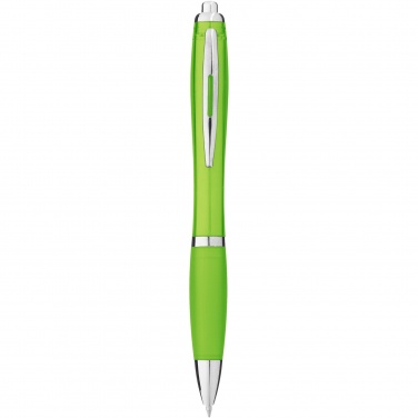 Logo trade promotional gifts picture of: Nash ballpoint pen with coloured barrel and grip