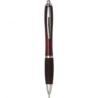 Logo trade promotional products picture of: Nash ballpoint pen with coloured barrel and grip