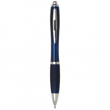 Logo trade advertising products image of: Nash ballpoint pen with coloured barrel and grip