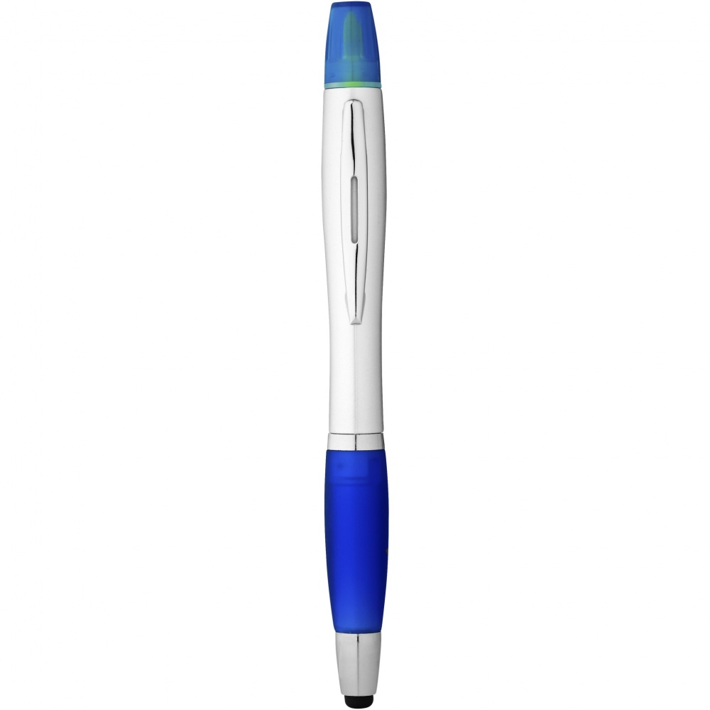 Logo trade promotional product photo of: Nash stylus ballpoint pen and highlighter