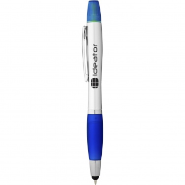 Logo trade promotional giveaway photo of: Nash stylus ballpoint pen and highlighter