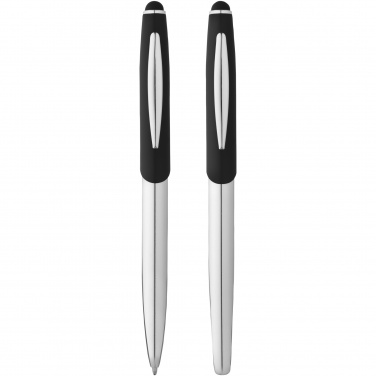 Logo trade promotional products picture of: Geneva stylus ballpoint pen and rollerball pen set