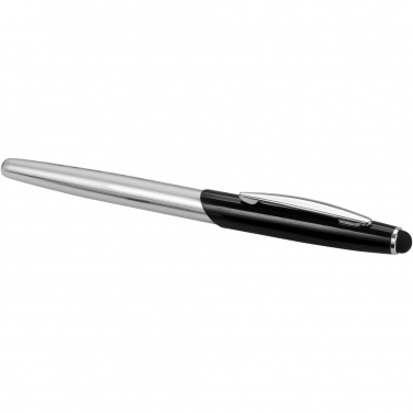 Logo trade promotional giveaways image of: Geneva stylus ballpoint pen and rollerball pen set