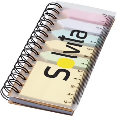 Logo trade corporate gifts picture of: Spinner spiral notebook with coloured sticky notes