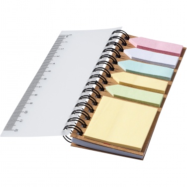 Logo trade corporate gifts picture of: Spinner spiral notebook with coloured sticky notes