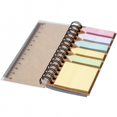 Logotrade promotional merchandise photo of: Spinner spiral notebook with coloured sticky notes